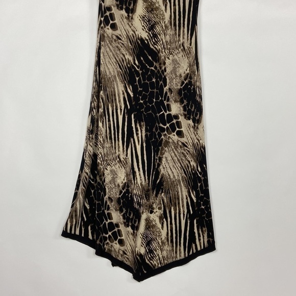 Soft Surroundings Extravaganza Animal Print Uneven Hem Handkerchief Dress Beach - Picture 13 of 16